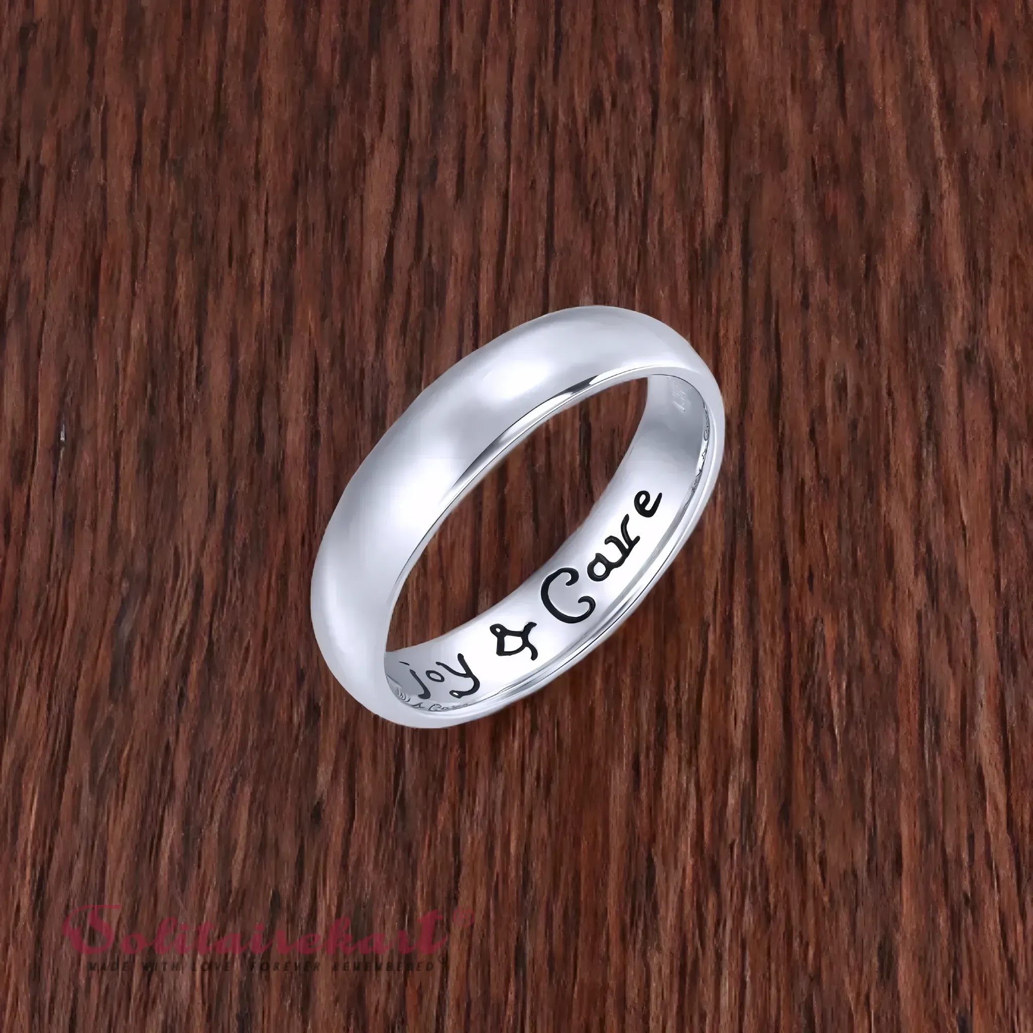 Solitairekart Simple Platinum Band Ring 6.251gm For Unisex.